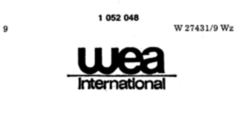 wea international Logo (DPMA, 11/20/1976)