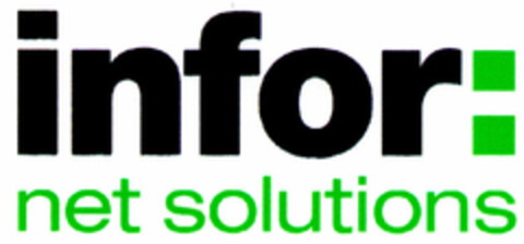 infor: net solutions Logo (DPMA, 02.03.2000)