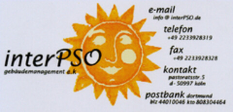 interPSO gebäudemanagement e.k Logo (DPMA, 11/07/2001)