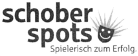 schober spots Spielerisch zum Erfolg. Logo (DPMA, 16.03.2010)