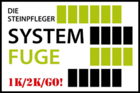 DIE STEINPFLEGER SYSTEM FUGE 1K/2K/GO! Logo (DPMA, 21.07.2021)