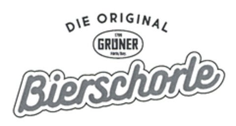 DIE ORIGINAL Bierschorle 1709 GRÜNER Fürth/Bay. Logo (DPMA, 24.04.2025)