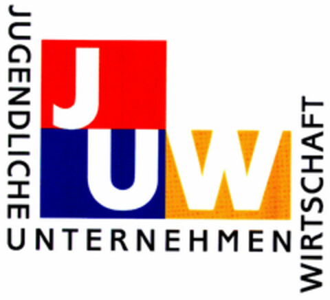 JUW JUGENDLICHE UNTERNEHMEN WIRTSCHAFT Logo (DPMA, 18.09.2002)