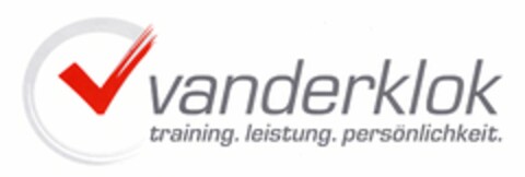 vanderklok training. leistung. persönlichkeit. Logo (DPMA, 11/11/2003)