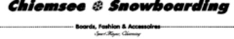 Chiemsee Snowboarding Logo (DPMA, 29.08.1995)