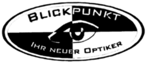 BLICKPUNKT IHR NEUER OPTIKER Logo (DPMA, 22.08.1998)