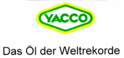 YACCO Das Öl der Weltrekorde Logo (DPMA, 22.02.1999)