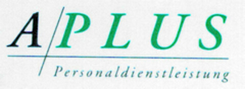 A PLUS Personaldienstleistung Logo (DPMA, 10/05/1999)