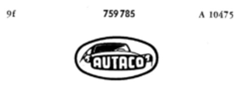 AUTACO Logo (DPMA, 17.01.1961)