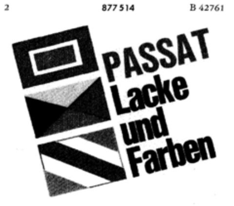 PASSAT Lacke und Farben Logo (DPMA, 07/31/1969)