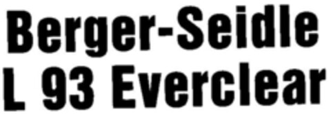 Berger-Seidle L 93 Everclear Logo (DPMA, 30.01.1992)