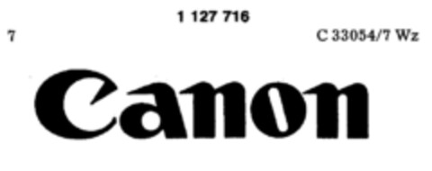 Canon Logo (DPMA, 13.04.1984)