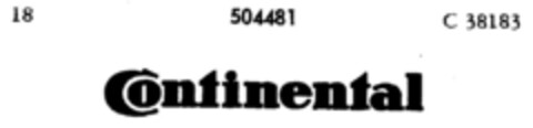 Continental Logo (DPMA, 07.08.1936)