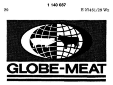 GLOBE-MEAT Logo (DPMA, 29.03.1988)