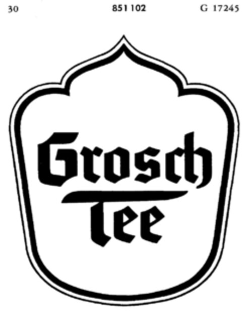 Grosch Tee Logo (DPMA, 11/22/1967)