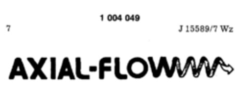 AXIAL-FLOW Logo (DPMA, 26.10.1979)