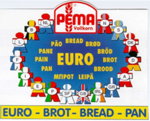 PEMA Vollkorn EURO-BROT-BREAD-PAN Logo (DPMA, 12.10.1994)
