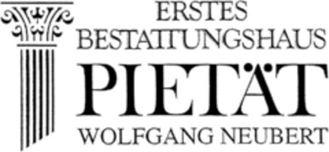 ERSTES BESTATTUNGSHAUS PIETÄT WOLFGANG NEUBERT Logo (DPMA, 07/31/1992)