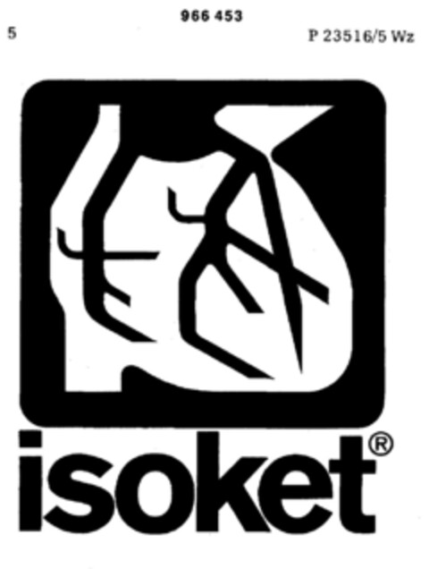 isoket Logo (DPMA, 02.02.1976)