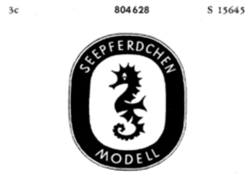 SEEPFERDCHEN MODELL Logo (DPMA, 11/08/1963)