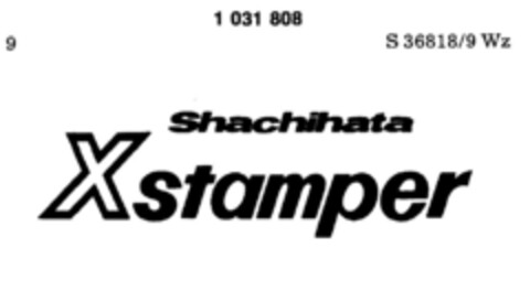 Shachihata X stamper Logo (DPMA, 23.10.1981)