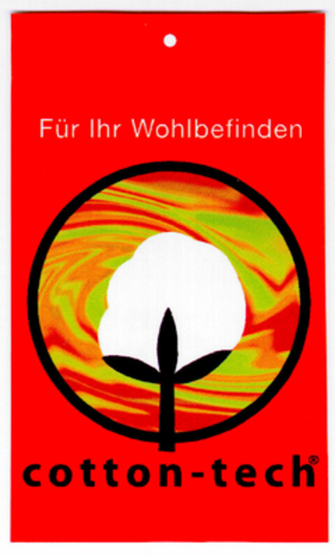 cotton - tech Für Ihr Wohlbefinden Logo (DPMA, 29.06.2001)