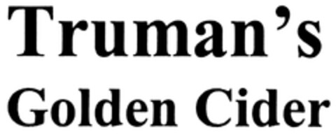 Truman's Golden Cider Logo (DPMA, 18.12.2008)