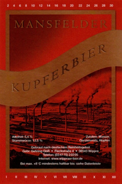 MANSFELDER KUPFERBIER Logo (DPMA, 06.08.2009)