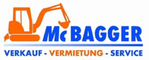 McBAGGER VERKAUF - VERMIETUNG - SERVICE Logo (DPMA, 22.06.2010)