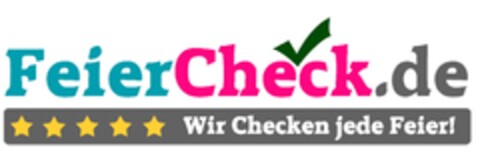 FeierCheck.de Wir Checken jede Feier! Logo (DPMA, 07/20/2016)