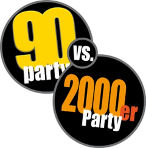 90 party vs. 2000er Party Logo (DPMA, 08/11/2017)