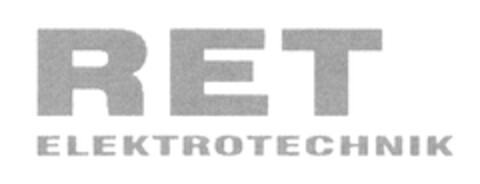 RET ELEKTROTECHNIK Logo (DPMA, 29.05.2019)