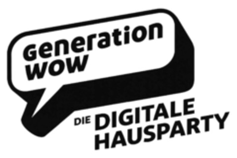 Generation WOW DIE DIGITALE HAUSPARTY Logo (DPMA, 05/21/2021)