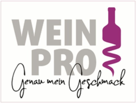 WEINPRO Genau mein Geschmack Logo (DPMA, 30.11.2021)