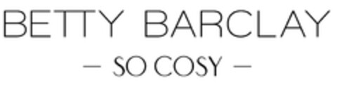 BETTY BARCLAY - SO COSY - Logo (DPMA, 29.07.2022)