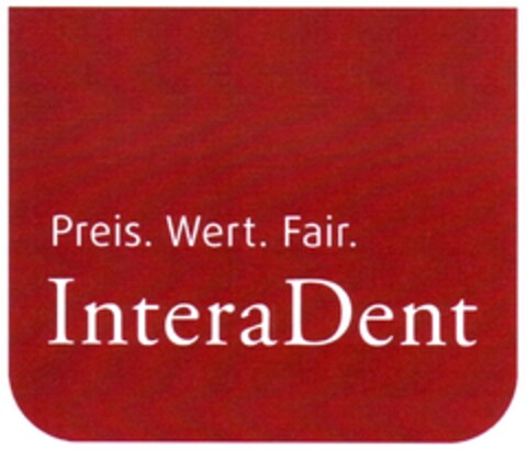 Preis. Wert. Fair. InteraDent Logo (DPMA, 12/24/2007)