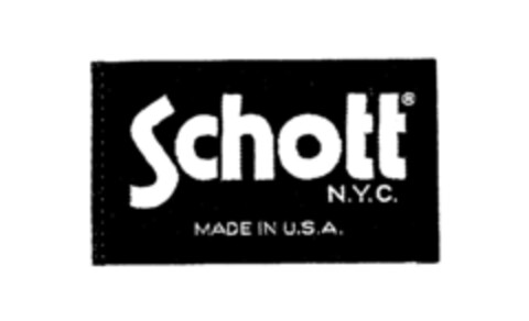 Schott N.Y.C. MADE IN U.S.A. Logo (DPMA, 23.01.1995)