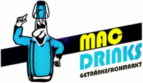 MAC DRINKS GETRÄNKEFACHMARKT Logo (DPMA, 29.04.1996)