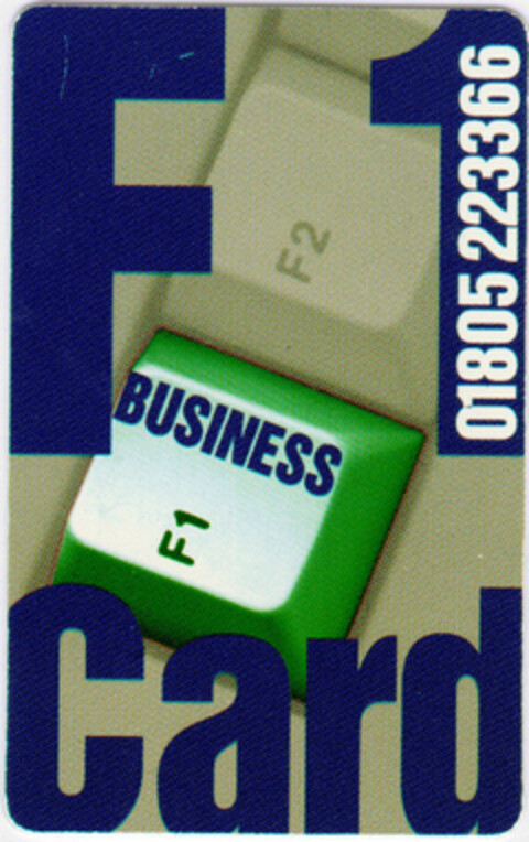 F 1 BUSINESS Card Logo (DPMA, 19.06.1996)