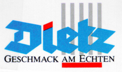 Dietz GESCHMACK AM ECHTEN Logo (DPMA, 03/19/1998)