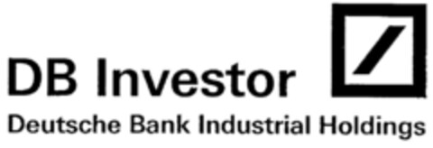DB Investor Deutsche Bank Industrial Holdings Logo (DPMA, 02/24/1999)