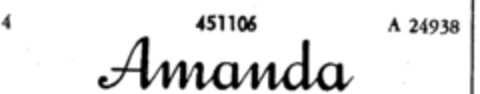 Amanda Logo (DPMA, 06.05.1932)