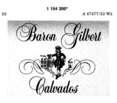 Baron Gilbert Calvados Logo (DPMA, 02.01.1990)