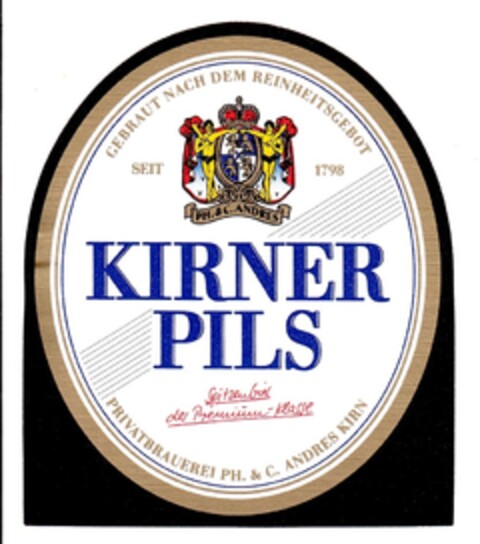 KIRNER PILS Logo (DPMA, 29.12.1990)
