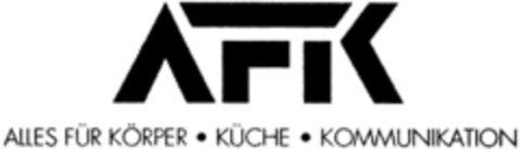 AFK ALLES FÜR KÖRPER KÜCHE KOMMUNIKATION Logo (DPMA, 10/13/1994)