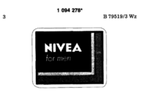 NIVEA for men Logo (DPMA, 12.06.1986)