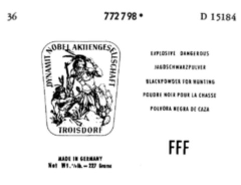 DYNAMIT NOBEL AKTIENGESELLSCHAFT TROISDORF Logo (DPMA, 01/30/1963)