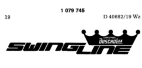 ORIGINAL DUSCHOLUX SWING LINE Logo (DPMA, 02/09/1985)