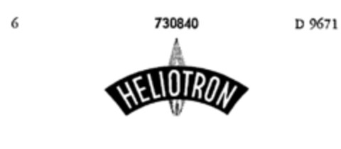 HELIOTRON Logo (DPMA, 07.08.1958)