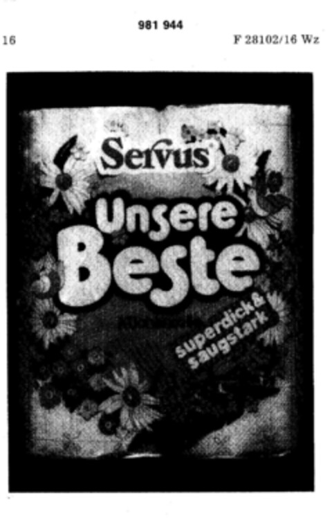 Servus Unsere Beste Logo (DPMA, 23.06.1978)